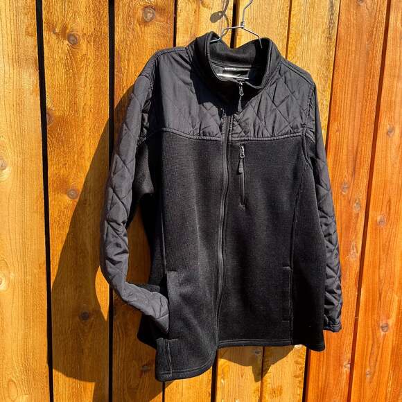 Swiss Tech Black Polyester Zip Up Jacket - Picture 5 of 7